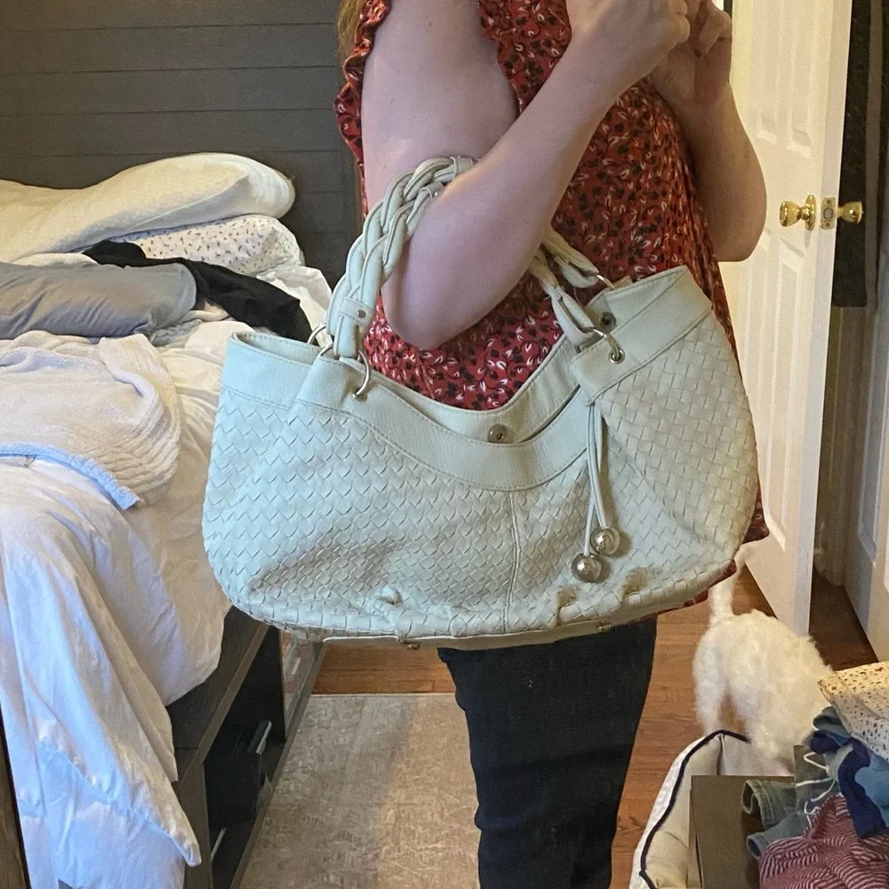 🤩 NWOT Loeffler Randall For Target Bag 🤩 Woven Bottega Veneta Lookalike! - Picture 2 of 8